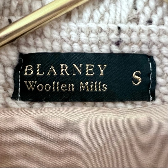 Blarney Woollen Mills Branigan Weavers Aran Sweater Coat Jacket (S) Rare Vintage - Picture 9 of 16